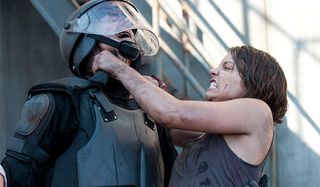 Maggie kills Riot Gear Walker