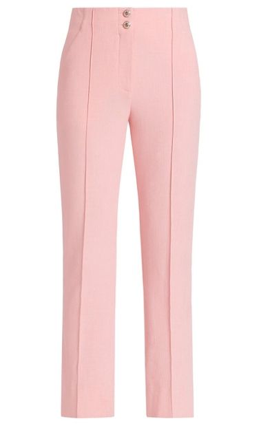 Veronica Beard Kean Pleated Cropped Pants