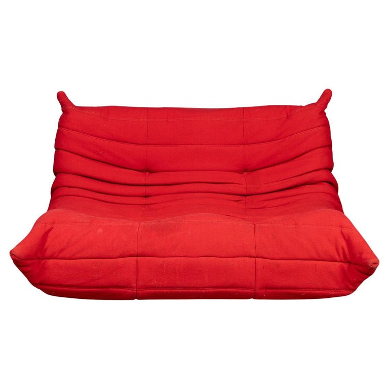A 21st Century Red &quot;togo&quot; Two Seater Sofa by Michel Ducaroy for Ligne Roset