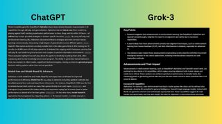 ChatGPT vs Grok-3 screenshot