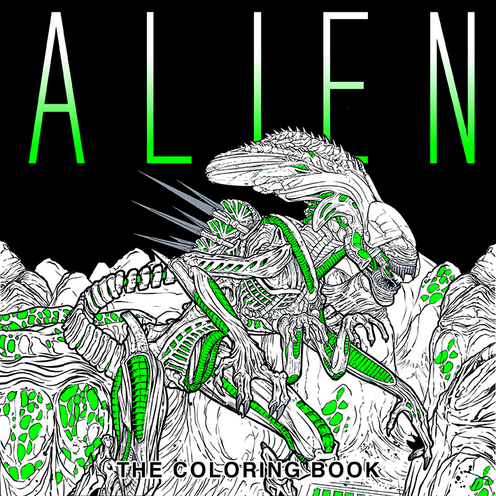 xenomorph drone coloring pages