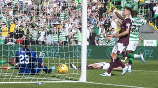 Bayo wrapped up Celtic's win with his second goal of the game at Parkhead