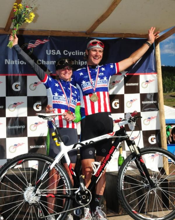 US Cross Country Champions Heather Irmiger and Jeremy Horgan-Kobelski (Gary Fisher/Subaru).