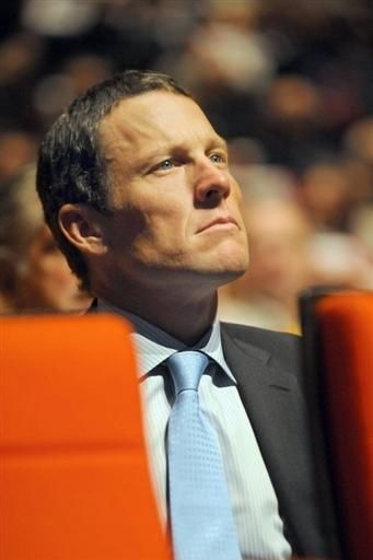 Lance Armstrong (Astana) at the 2010 Tour de France presentation