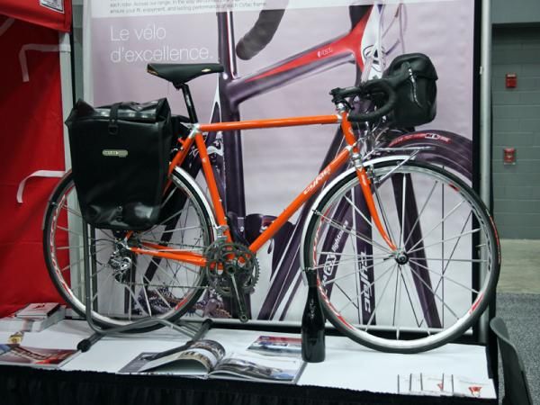 Cyfac also offers more traditional machines such as this lugged steel randonneur bike.
