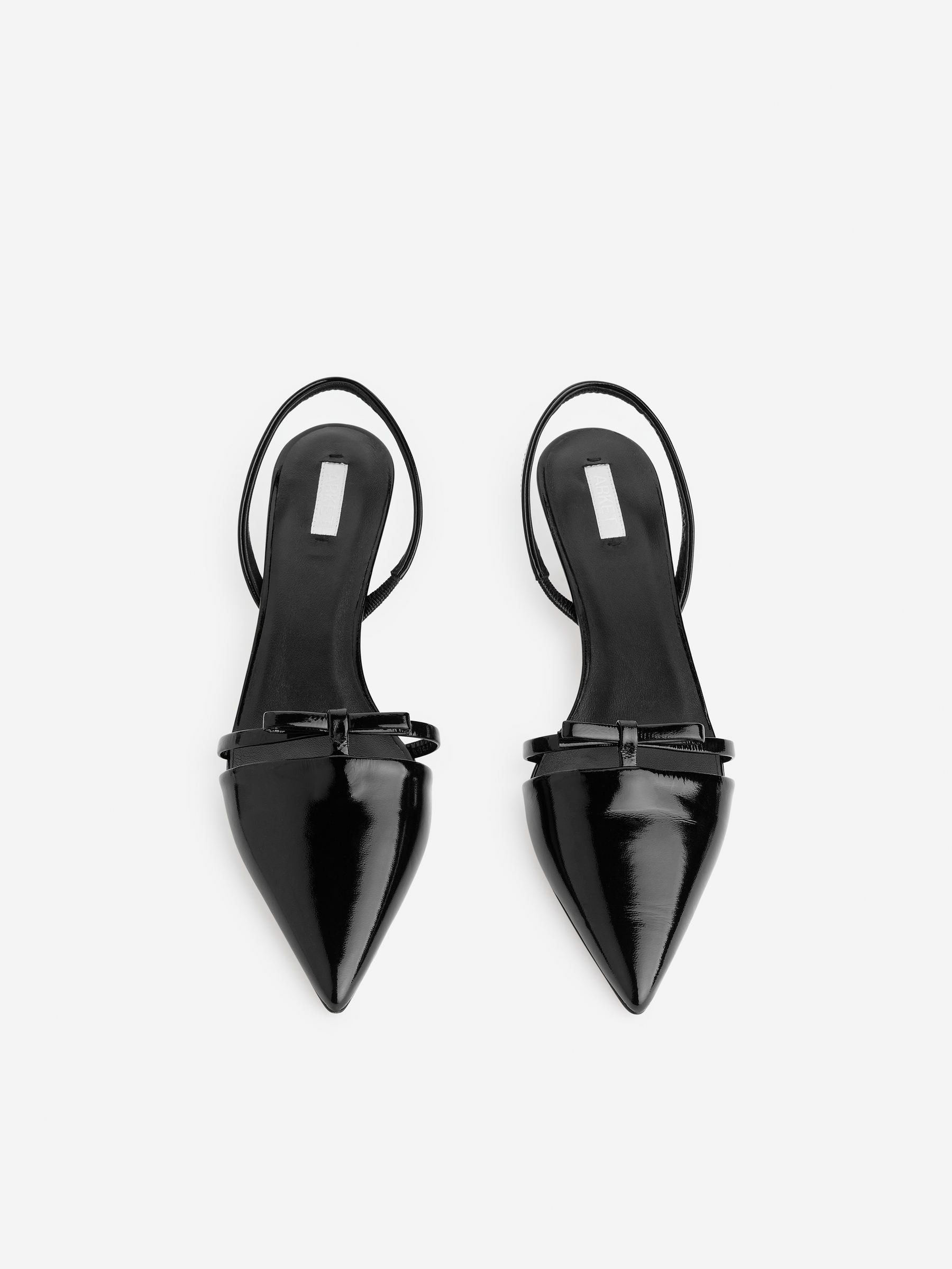 Slingback Leather Pumps &amp;ndash; Black &amp;ndash; Women &amp;ndash; Arket Gb