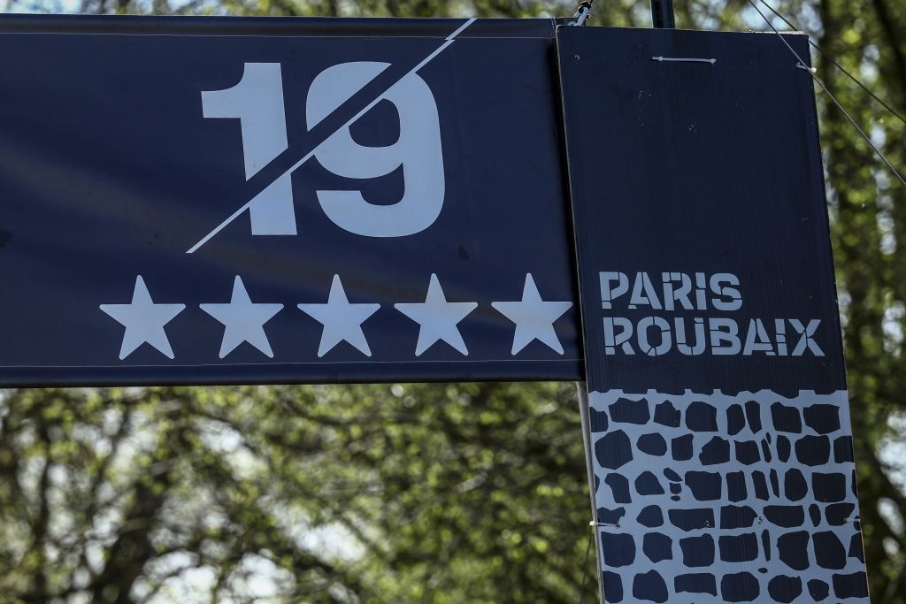 illustration picture shows a cobblestone sector during the men's elite race of the 'Paris-Roubaix' cycling event, 260,0km from Compiegne to Roubaix, France on Sunday 07 April 2024.
BELGA PHOTO DAVID PINTENS (Photo by DAVID PINTENS / BELGA MAG / Belga via AFP)