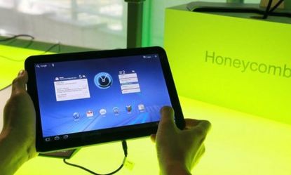 A Motorola Xoom tablet