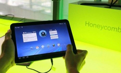 A Motorola Xoom tablet