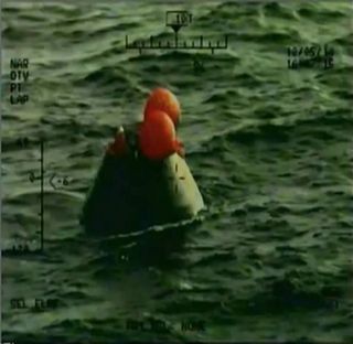 Orion Capsule Post-Splashdown