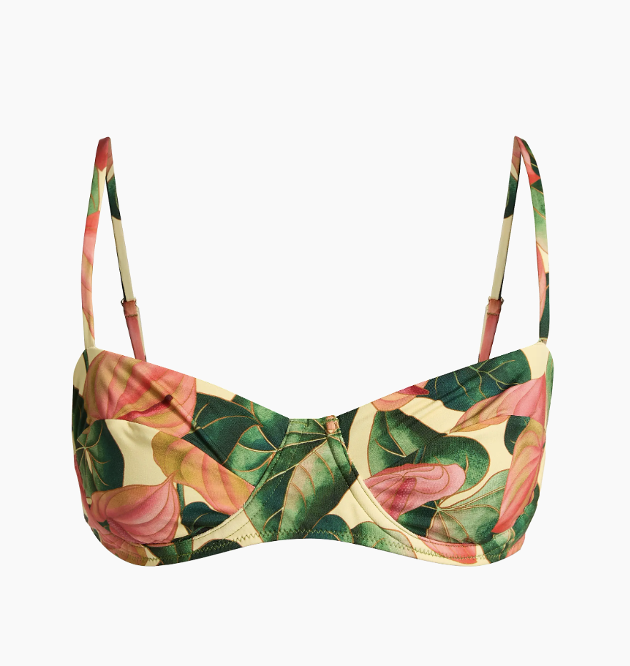 Farm Rio, Anturium Underwire Bikini Top (Was $128)