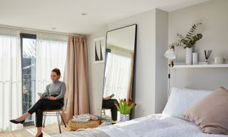 Nicola Simpson has created a calm, Scandi-inspired sanctuary in the roof of the house she shares with her friends