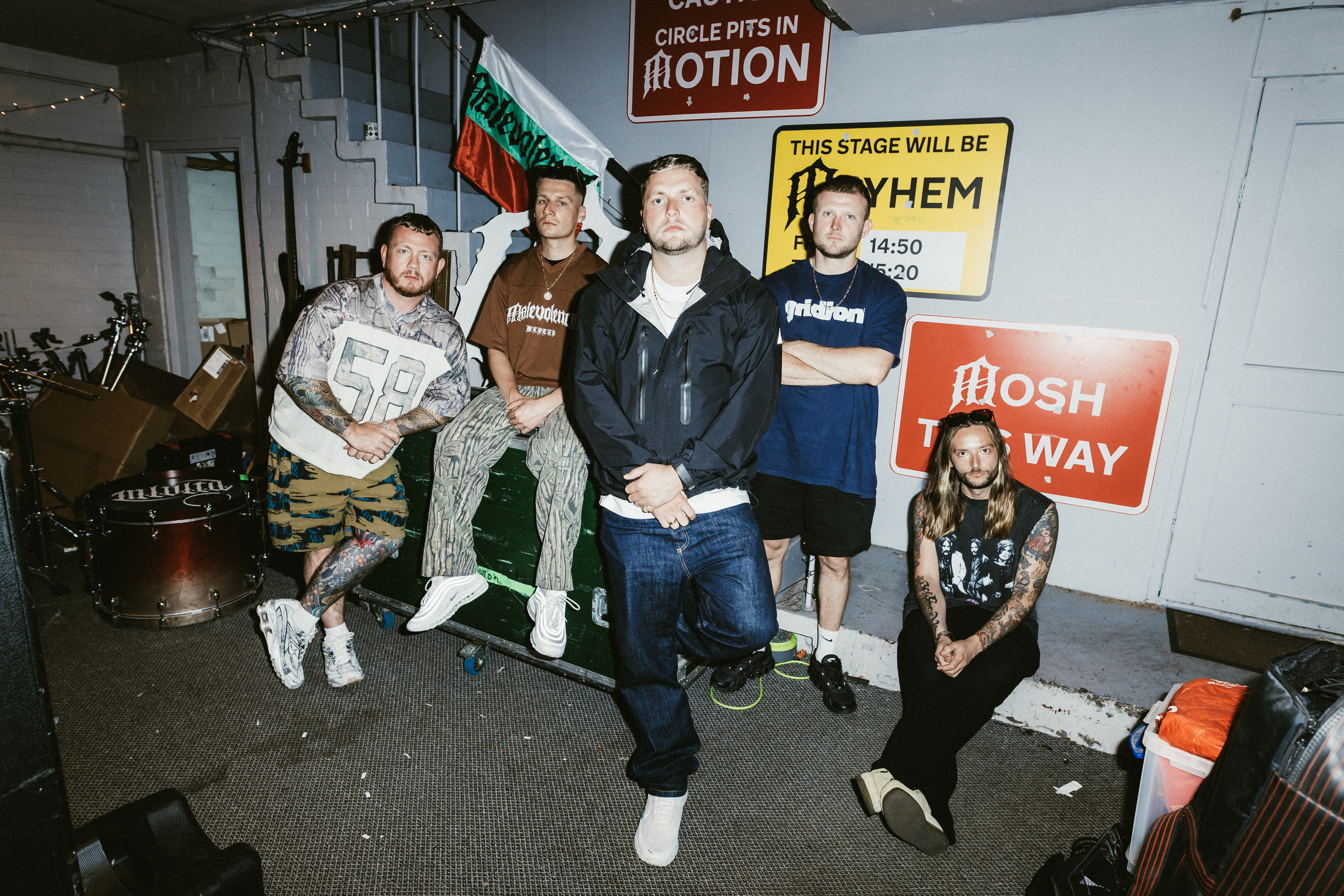 Malevolence Metal Hammer photoshoot Sheffield 2025