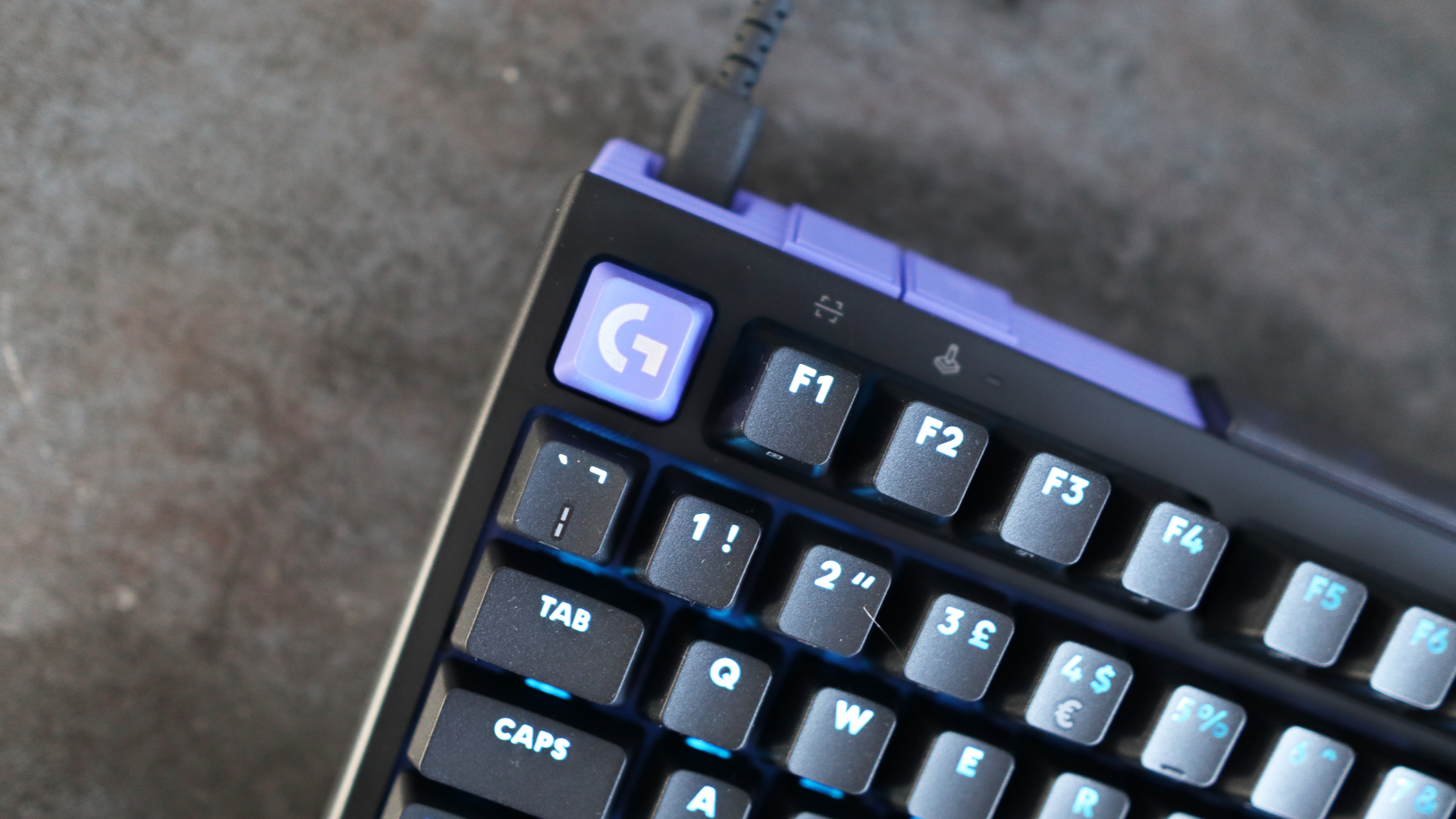 Logitech G512 X gaming keyboard on desk