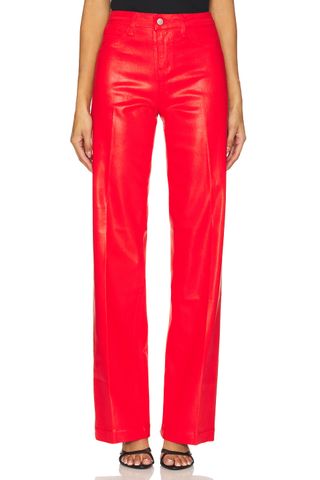 Clayton High Rise Wide Leg Coated Jeans