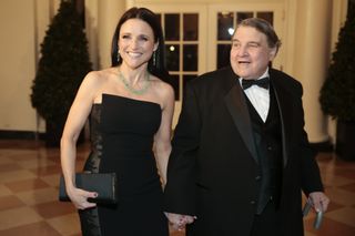 Julia Louis-Dreyfus with her father