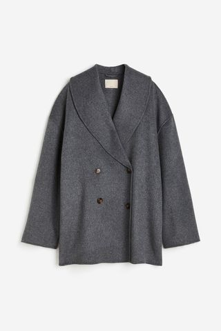 Oversized Wool-Blend Coat