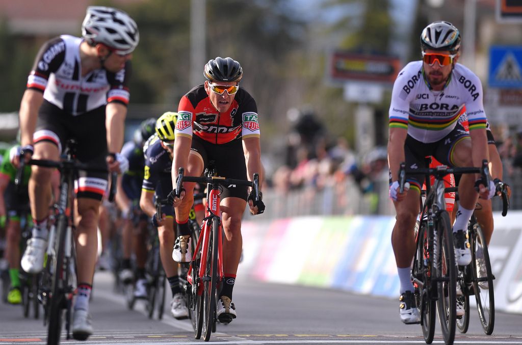 Peter Sagan (Bora-Hansgrohe) wins the sprint for third