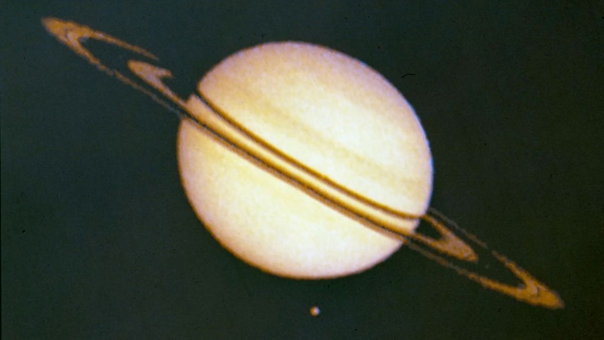 NASA's Pioneer 11's path through Saturn's outer rings took it within 13,000 miles (21,000 kilometers) of the planet.