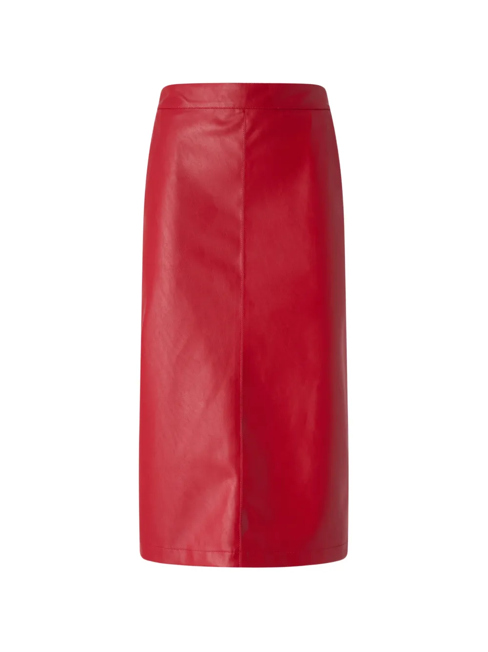 Pinko Rear-Slit Faux-Leather Midi Skirt | 44