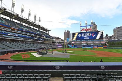 The Cleveland Indians stadium.