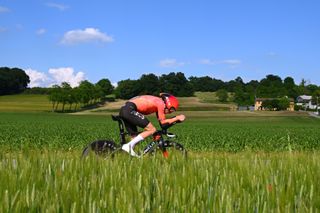 Geraint Thomas on stage 14 of the Giro d'Italia 2024