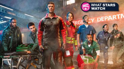 A promotional shot of the cast of Casualty's 40th anniversary episodes