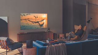 Samsung HW-Q950A soundbar in a lounge room environment