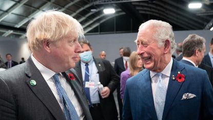Boris Johnson with Prince Charles