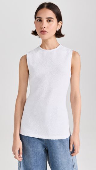 Boucle Knit Sleeveless Top