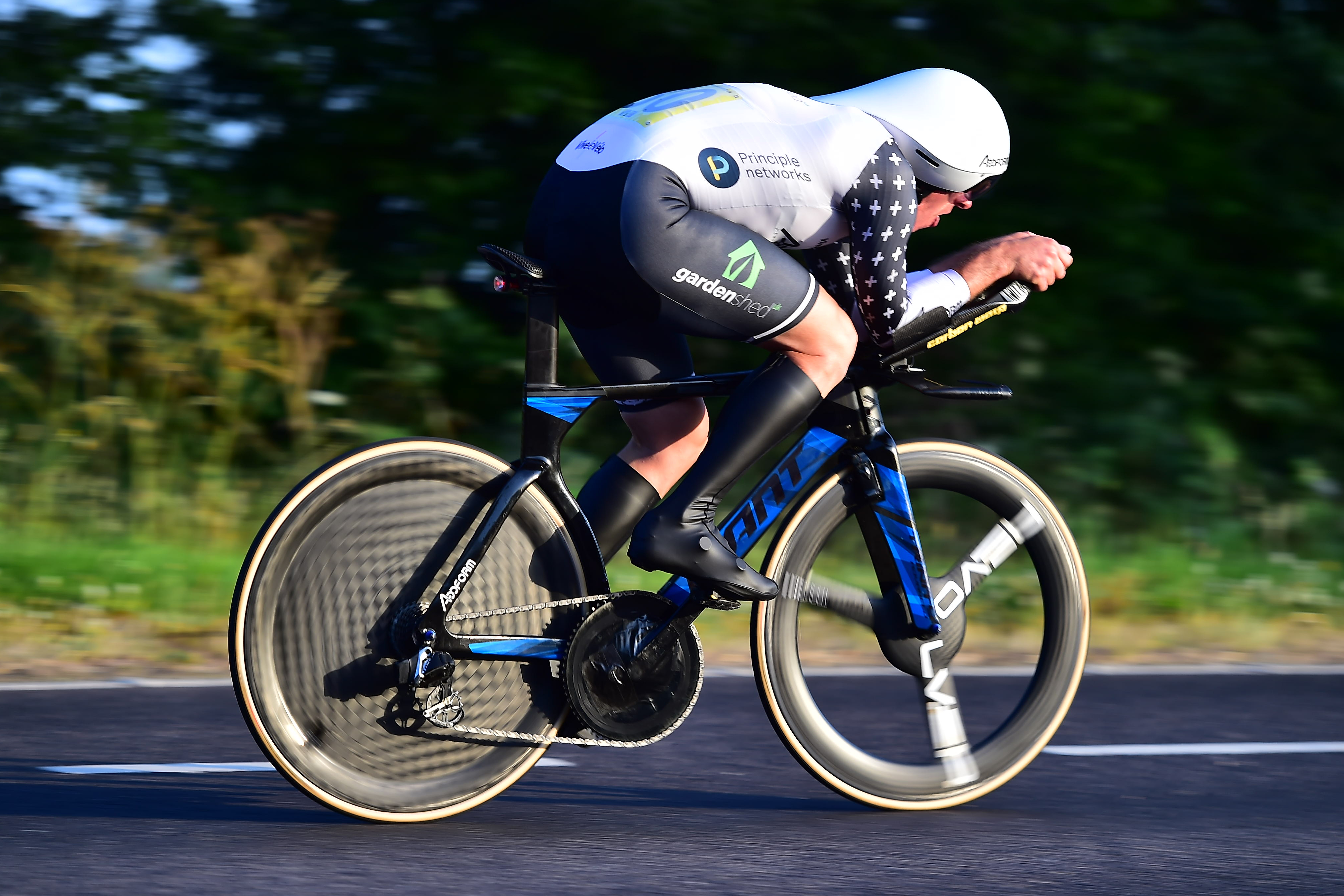 Adam Duggleby time trialling