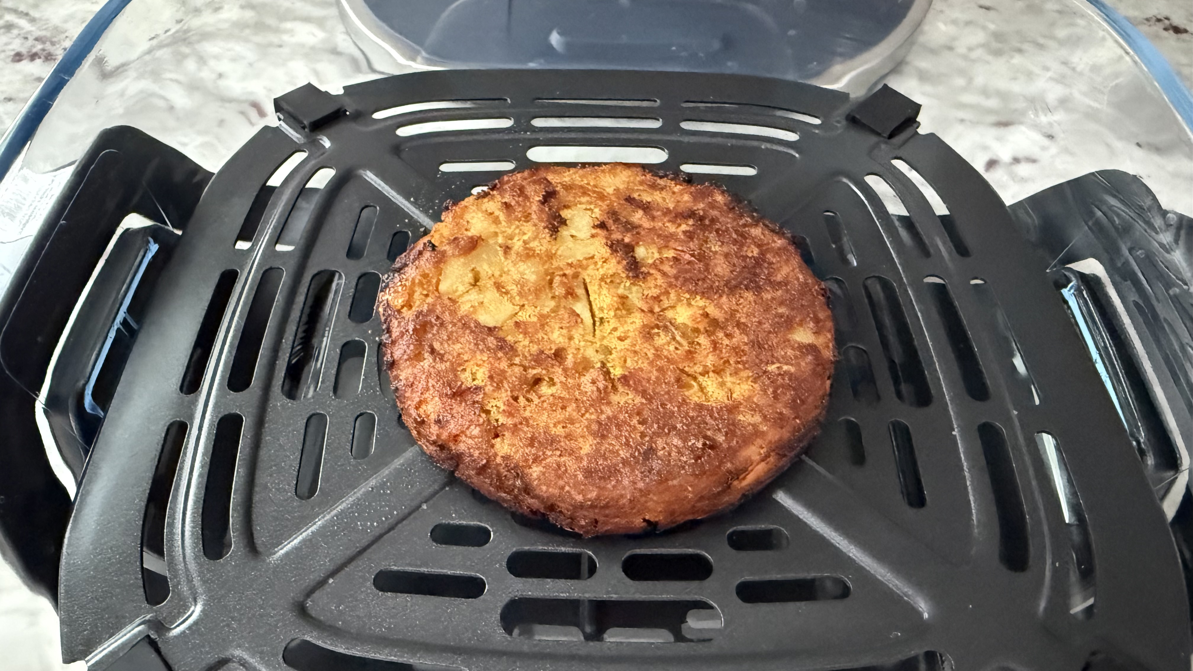 Food made in the Ninja Crispi Pro 6-in-1 Countertop Glass Air Fryer on Air Fry mode