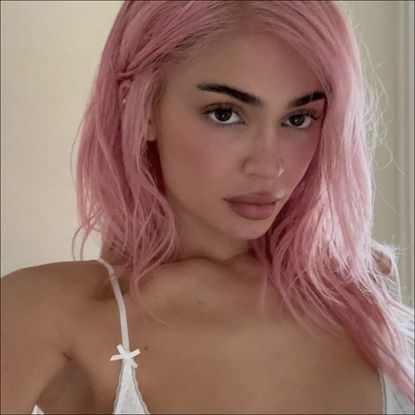 Kylie Jenner pink hair Instagram