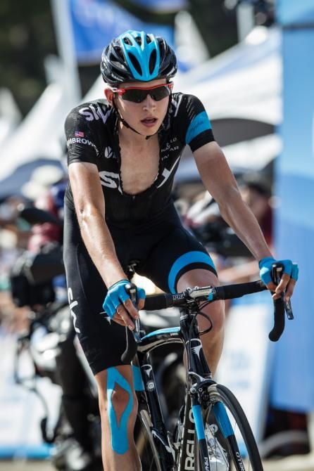 Joe Dombrowski (Sky) put in a good ride after coming back from an early season knee injury