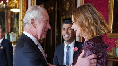King Charles' reaction to Stella McCartney's confused greeting at Buckingham Palace revealed 
