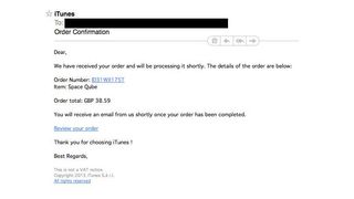 Apple ID phishing