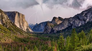 Thunderstorm in Yosemite National Park, California