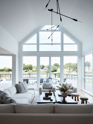 large windows in living room