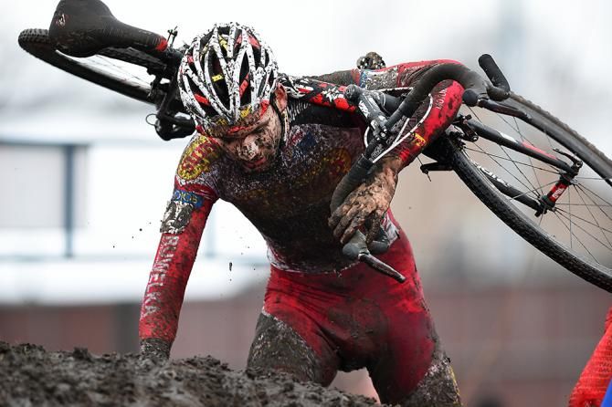 Gianni Vermeersch on the run-up at Bpost Bank Trofee Azencross.