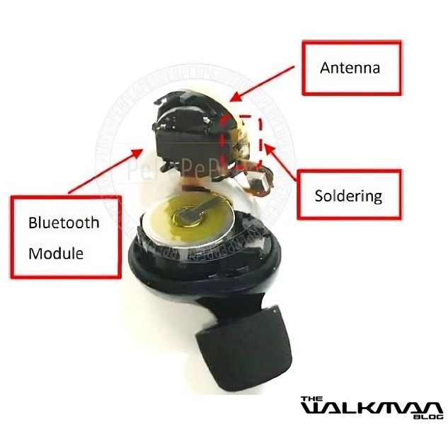 A leaked look at the interior of the Sony WF-1000XM5.