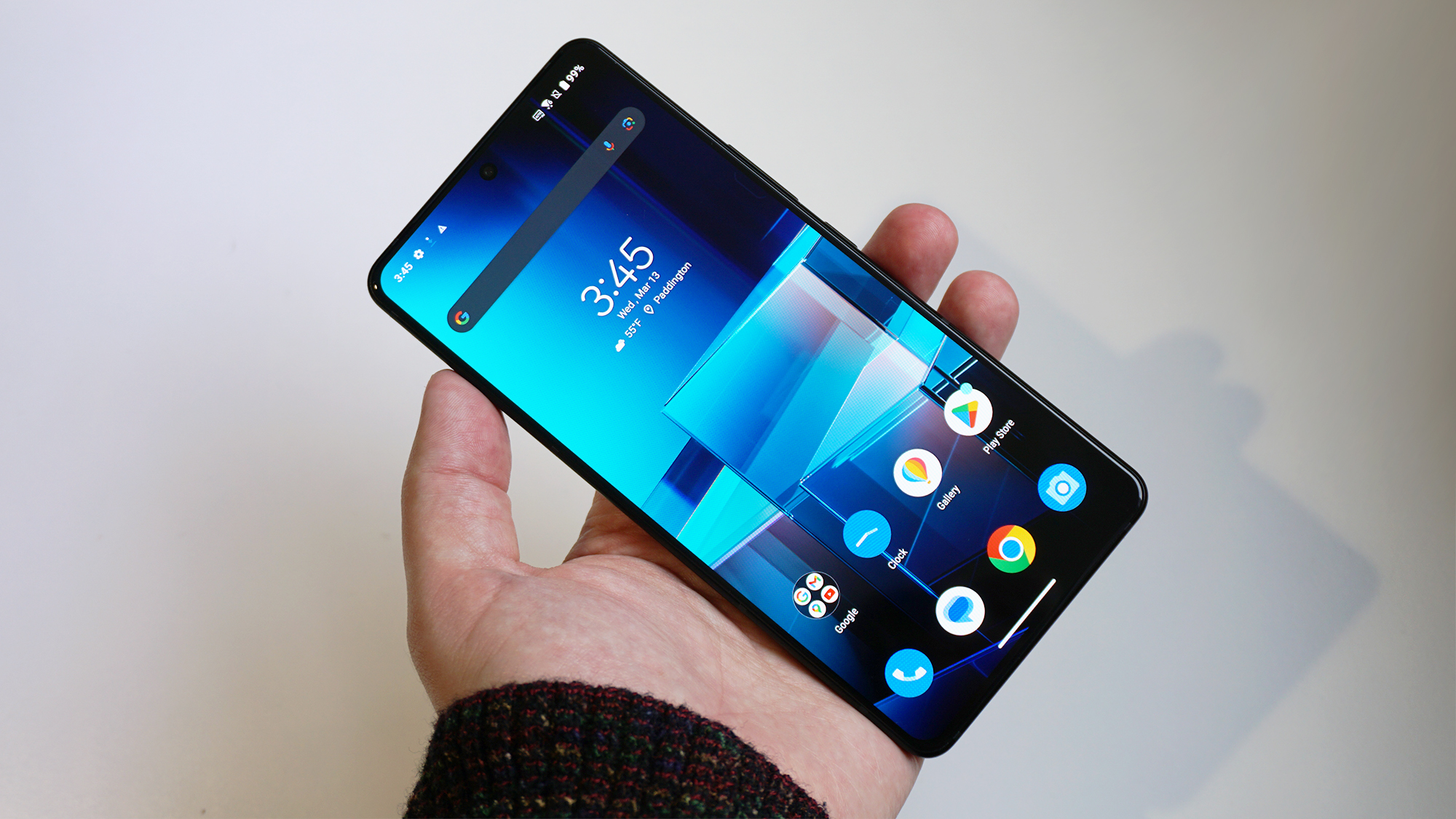 Asus Zenfone 11 Ultra review front angled handheld TRBL