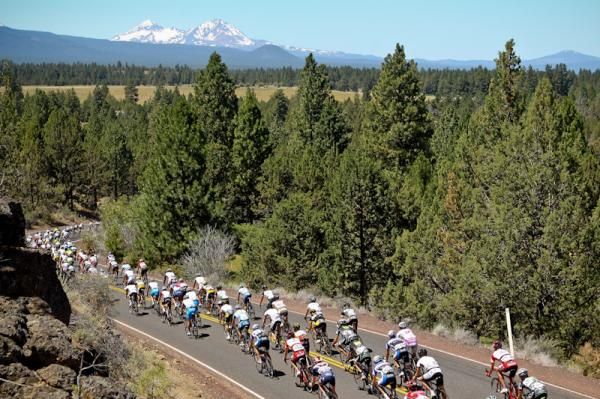 Rolling out towards the mountains in the distance.