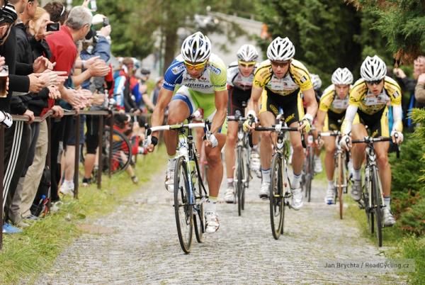 Peter Sagan (Liquigas-Cannondale) en route to victory at the Slovak championships.