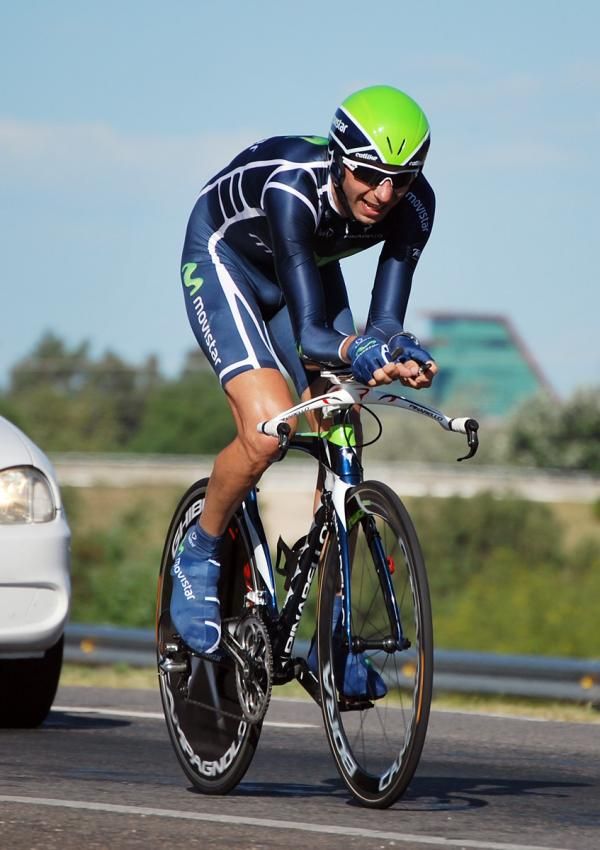 Xavier Tondo (Movistar) on his way to the win in stage four.
