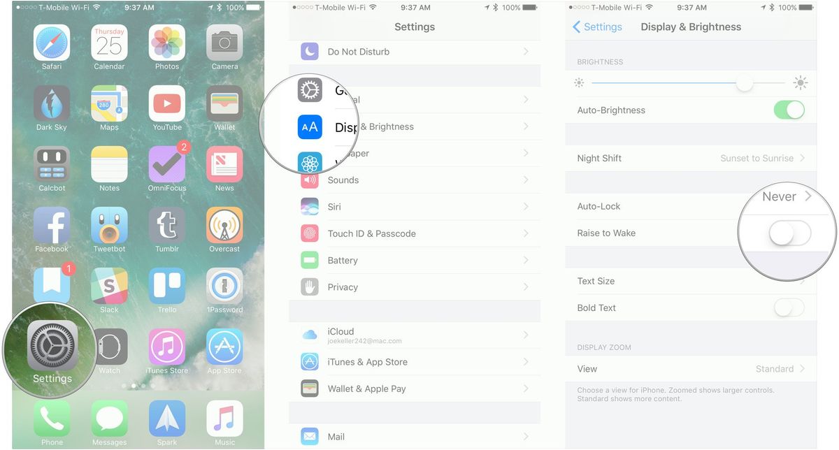 Open Settings, head to Display &amp;amp; Brightness, and turn it off