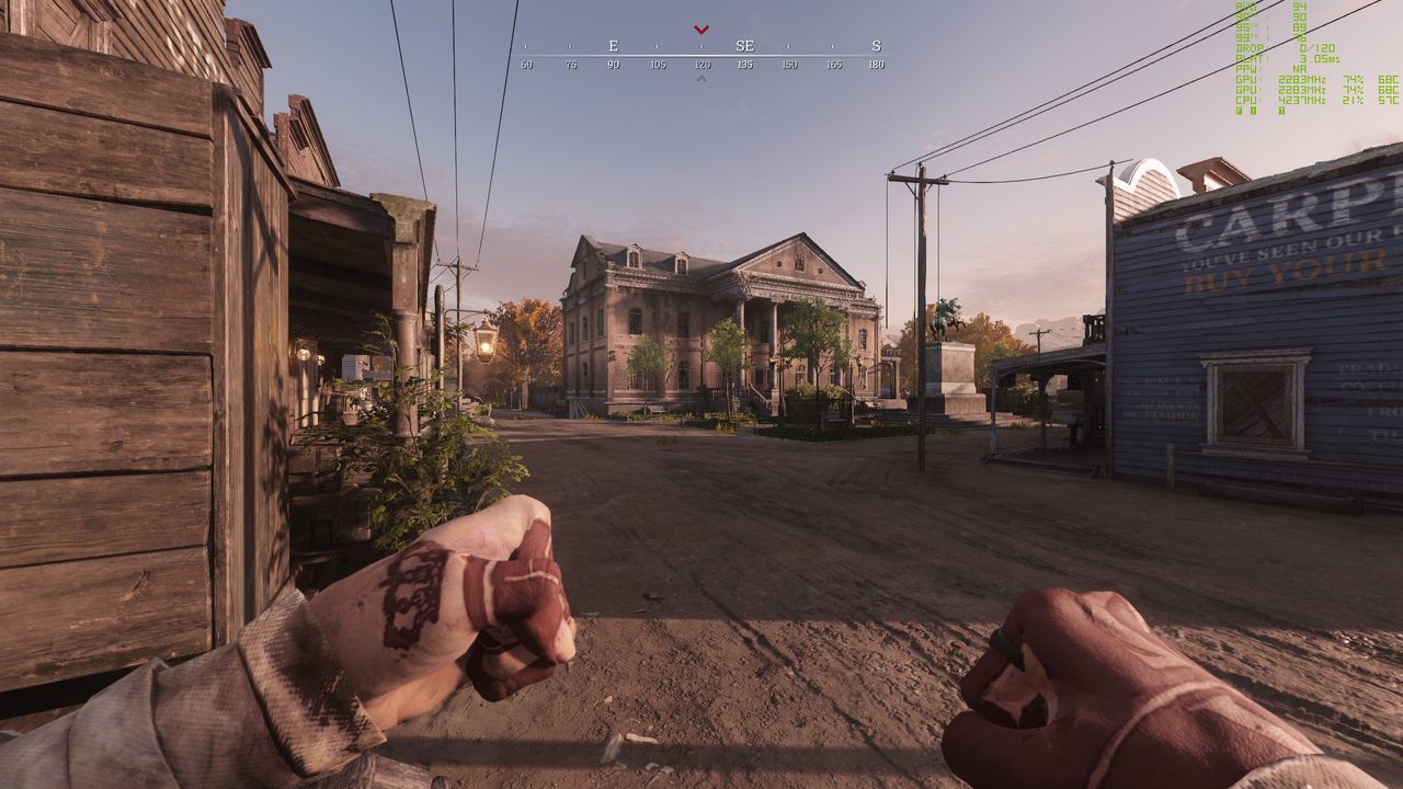 Hunt: Showdown screenshots in De Salle showing difference between resolutions with and without RSR