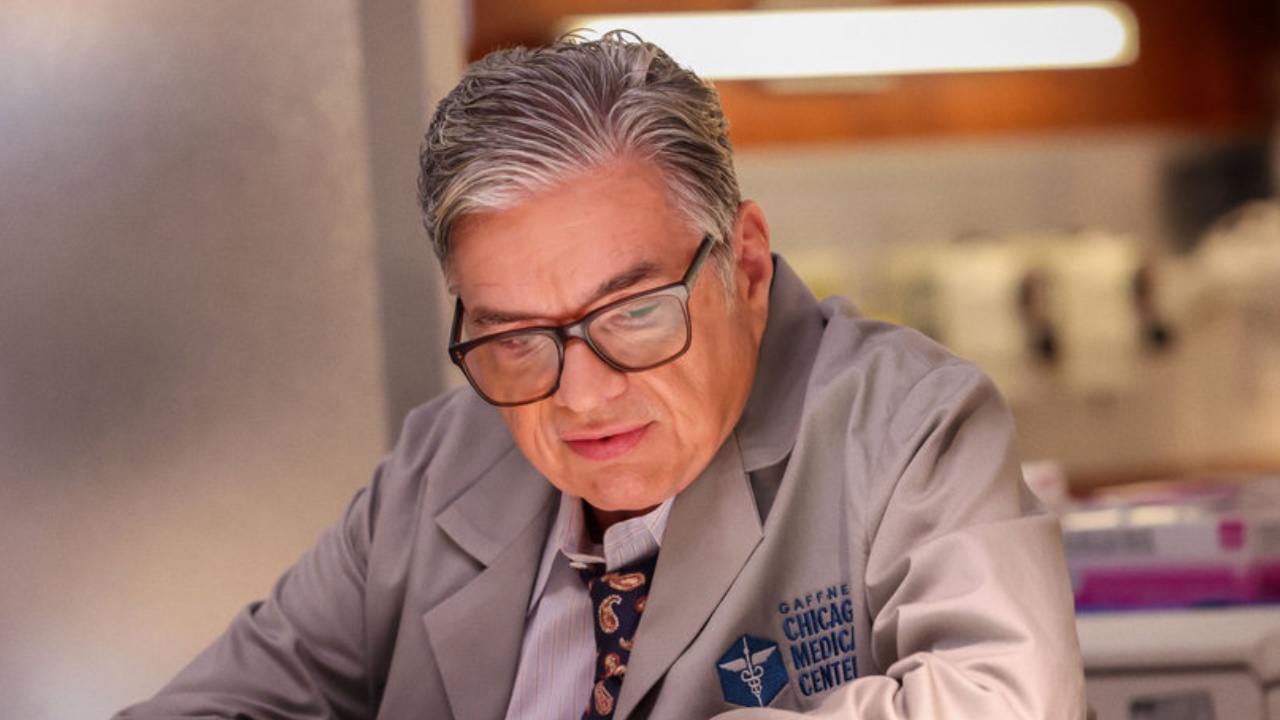 Dr. Charles talking to a patient in Chicago Med Season 11x01