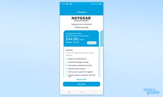 Netgear Orbi RBE973 app screenshot