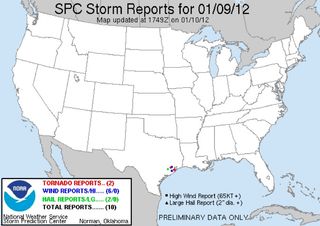 texas tornado reports jan. 9