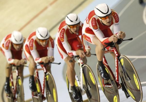 Denmark justed missed out on the pursuit medals at its home world championship.